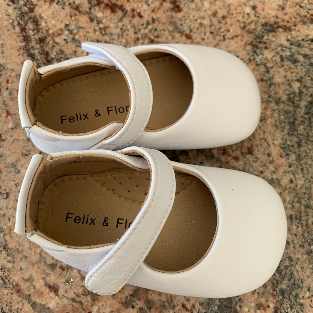 Felix and Flora White Shoes